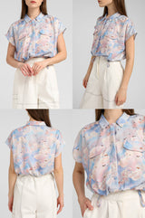 Blue Candy Clouds Morven - Defect Sale