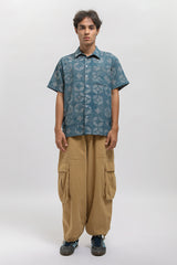 Aksara Kawung Biru Laut