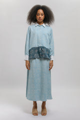 Binar Kawung Biru Muda