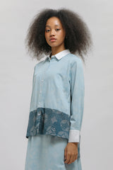 Binar Kawung Biru Muda