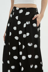 Black Polka Plume