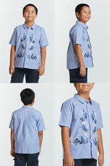 Blue Striped Tameer - Defect Sale