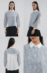 Blue Embroidered Badu