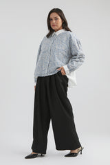 Blue Embroidered Badu