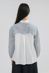 Blue Embroidered Badu