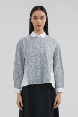 Blue Embroidered Badu