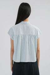 Blue Embroidered Burley