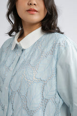 Blue Embroidered Rondo