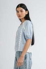 Blue Striped Capua - Defect Sale