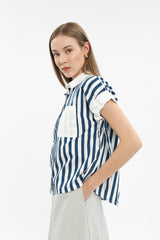 Blue Striped Journee - Defect Sale