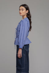 Blue Striped Tanesa
