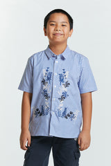Blue Striped Tameer - Defect Sale