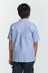 Blue Striped Tameer - Defect Sale