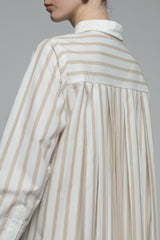 Brown Striped Portico