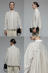 Brown Striped Portico