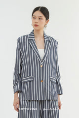 Navy Striped Nonnette