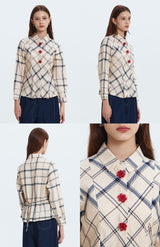 Cream Tartan Larissa
