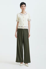 Dark Green Satin Pama