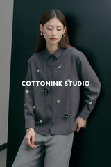 COTTONINKSTUDIO - Dark Grey Lowena