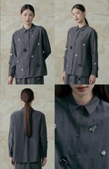 COTTONINKSTUDIO - Dark Grey Lowena