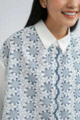 Floral Embroidery Fonsi - Defect Sale