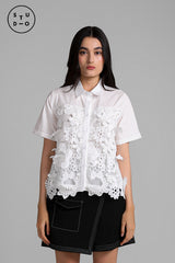 Flower Ornament Blanca - Defect Sale