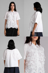 Flower Ornament Blanca - Defect Sale