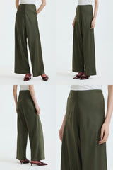 Dark Green Satin Pama