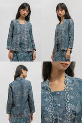 Latika Kawung Biru Laut