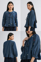 Dark Denim Floral Karila