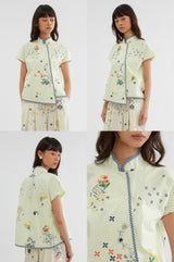 Kama Puspa Krem-Hijau