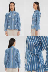 Navy Striped Inaya