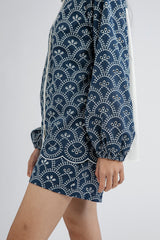 Indigo Scalloped Nardo B - Defect Sale