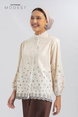 Khaki Embroidery Nadra