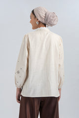 Khaki Embroidery Nadra