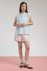 Light Blue Striped Burnett - Defect Sale