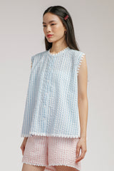 Light Blue Striped Burnett - Defect Sale