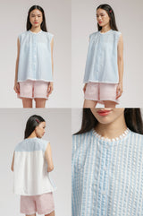 Light Blue Striped Burnett - Defect Sale