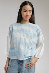 Light Blue Striped Potts - Defect Sale