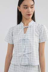 Light Blue Gingham Zweig