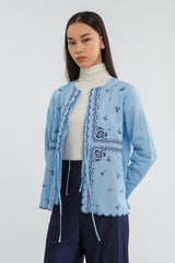 Light Blue Striped Diali