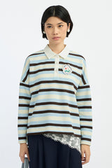 Light Blue Striped Liora