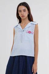 Light Blue Striped Marin