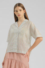 Lilac Checkered Plantier - Defect Sale