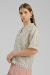 Lilac Checkered Plantier - Defect Sale