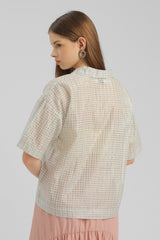 Lilac Checkered Plantier - Defect Sale