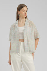 Lilac Checkered Plantier - Defect Sale