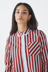 Maroon Striped Giada