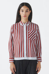 Maroon Striped Giada