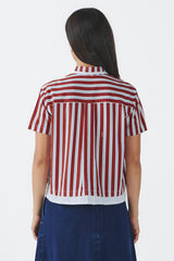 Maroon Striped Briony